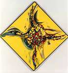 Fr&uuml;hes Gelb - nachtschwarz - die Raumbewegung